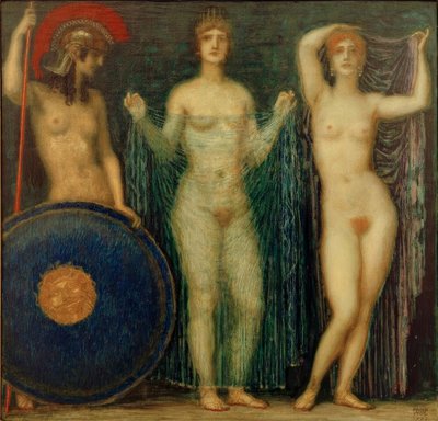 Les trois déesses Athéna, Héra et Aphrodite - Franz von Stuck